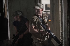 Philip Winchester and Michelle Lukes in Strike Back (2010)