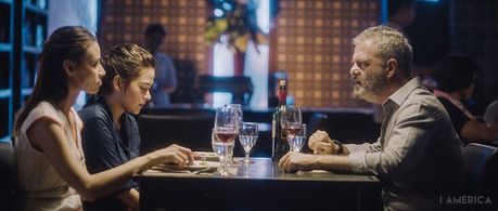 Rob Rownd, Bela Padilla, and Kate Bautista in I America (2016)