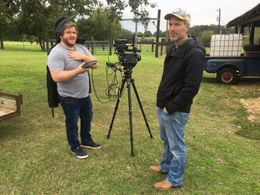 On the set of The Lonely Types