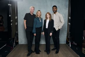 Noah Emmerich, Kim Dickens, Nnamdi Asomugha, and Krysty Wilson-Cairns at an event for The Good Nurse (2022)