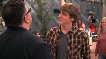 David Anthony Higgins, Kendall Schmidt, and Katelyn Tarver in Big Time Rush (2009)