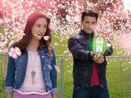 Christina Masterson and Andrew Gray in Power Rangers Megaforce (2013)