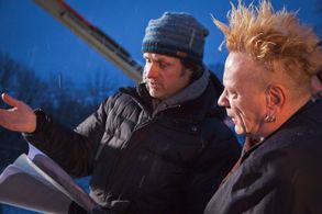 John Lydon and Jens Lien at the shoot of Sons of Norway