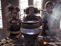 Meibh Campbell, Bella Ramsey, and Tamara Smart in The Worst Witch (2017)