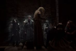 Warwick Davis, Mario Revolori, Tony Revolori, Derek Horsham, and Ellie Bamber in Willow (2022)