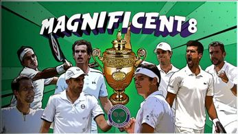 Roger Federer, Andy Murray, and Novak Djokovic in Today at Wimbledon (1964)