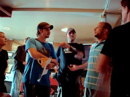 J.P. Riley going over the shot-list on The Baldwin Brother's official music video 