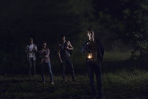 Jackson Pace, Kelley Mack, Matt Lintz, and Joe Ando-Hirsh in The Walking Dead (2010)