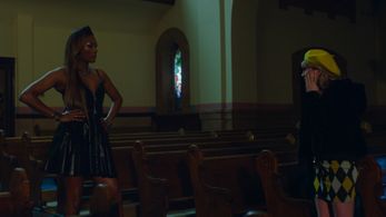 Mark Suknanan and Veronika Slowikowska in EZRA (2022)