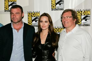 Liev Schreiber, Angelina Jolie, and Lorenzo di Bonaventura in Salt (2010)