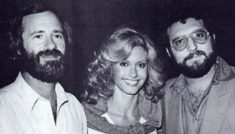 Olivia Newton-John, Joel Silver, and Lawrence Gordon in Xanadu (1980)