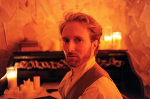 Promotional still for In Another Room VR (2018). Ian Dick as The Writer.