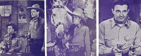 Edwin Brian, Ray Corrigan, John 'Dusty' King, and Max Terhune in The Kid's Last Ride (1941)