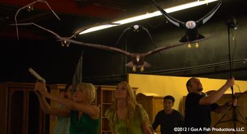 Whitney Moore, Aaron Pressburg, Chelsea Turnbo, and Thuan Luu in Birdemic 2: The Resurrection (2013)