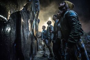 Becky G, Ludi Lin, Dacre Montgomery, Naomi Scott, and RJ Cyler in Power Rangers (2017)