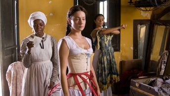 María Eugenia Arboleda and Giovanna Mezzogiorno in Love in the Time of Cholera (2007)