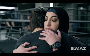 Still of Samira Izadi and Lina Esco in S.W.A.T. and Cash Flow