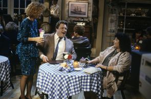 John Goodman, Roseanne Barr, and Patricia Gaul in Roseanne (1988)