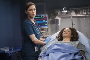 Jill Flint and Angelina Assereto in The Night Shift (2014)