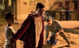 Jean-Claude Van Damme, Elijah Rodriguez, and Nicholas Sean Johnny in We Die Young (2019)