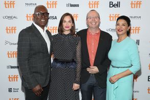 Shohreh Aghdashloo, Cameron Bailey, Col Needham, and Ruth Wilson