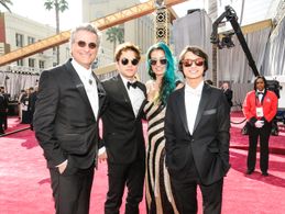 Arriving 2016 Academy Awards Red Carpet with father Mark Mangini- Oscar Winner Sound Editing 