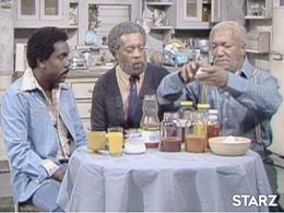 Redd Foxx, Whitman Mayo, and Demond Wilson in Sanford and Son (1972)