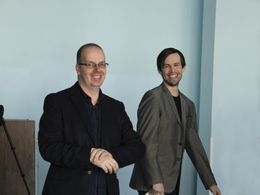 Spencer Hawken with Daniel Smales on set of No Reasons