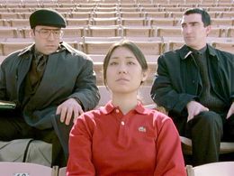 Jeremy Piven, Patrick Fischler, and Sara Tanaka in Old School (2003)