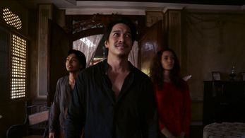 Adrian Alandy, AJ Muhlach, and Phoebe Walker in Tabi po (2017)