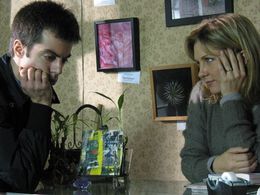 John Edward Miller and Amy Carlson in Sight Unseen (2015)