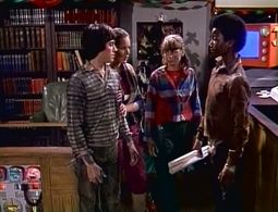 Lydia Zajc, David Collard, Stacey Arnold, and Michael Dwyer in Read All About It! (1979)