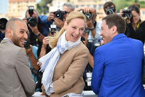 Uma Thurman, Mohamed Diab, and Reda Kateb