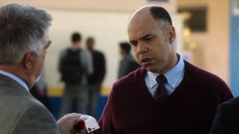 Kevin as Principal Roger Appleton with Bruce McGill on RIZZOLI & ISLES, episode: 