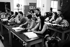 on the set of Alex Kemp's 