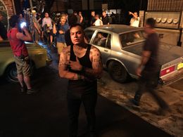 Filming on location, Montreal QC.