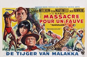 Robert Mitchum, Jack Hawkins, and Elsa Martinelli in Rampage (1963)