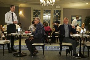 Jesse Tyler Ferguson, Ed O'Neill, and Josh Duvendeck in Modern Family (2009)