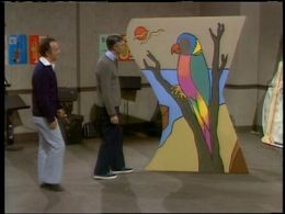 Joe Negri and Fred Rogers in Mister Rogers' Neighborhood (1968)