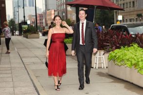 Attending an event in Chicago with his wife, Kathryn Yohe