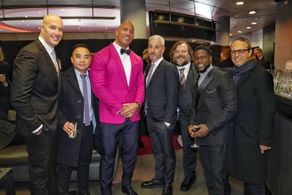 Jack Black, Kevin Hart, Dwayne Johnson, Jake Kasdan, Matt Tolmach, Melvin Mar, and Hiram Garcia