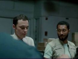 Jim Parsons & William DeMeritt in a still from HBO's 'The Normal Heart'