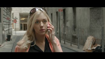 Ashley Blankenship on set of 