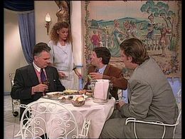 Pierre Bokma, Tatum Dagelet, Carol van Herwijnen, and Jack Wouterse in We zijn weer thuis (1989)