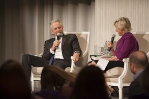 Michael Douglas and Tina Brown