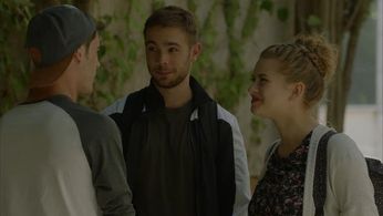 Carlos Cuevas and Elisabet Casanovas in Merlí (2015)