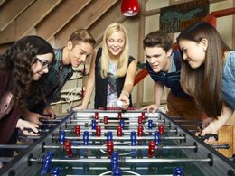 Olivia Holt, Austin North, Peyton Clark, Sarah Gilman, and Piper Curda in I Didn't Do It (2014)