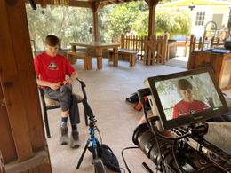 Filming Green SuperHeroes 2030. Connor Berryhill