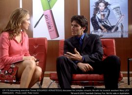 Joy Enriquez and Eduardo Verástegui in Chasing Papi (2003)