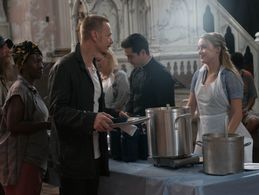 Ben Daniels, Alfonso Herrera, and Hannah Kasulka in The Exorcist (2016)